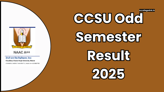 CCSU Odd Semester Result 2025