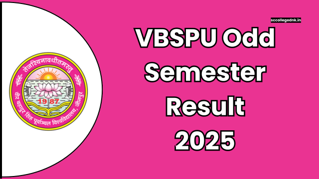 VBSPU Odd Semester Result 2025
