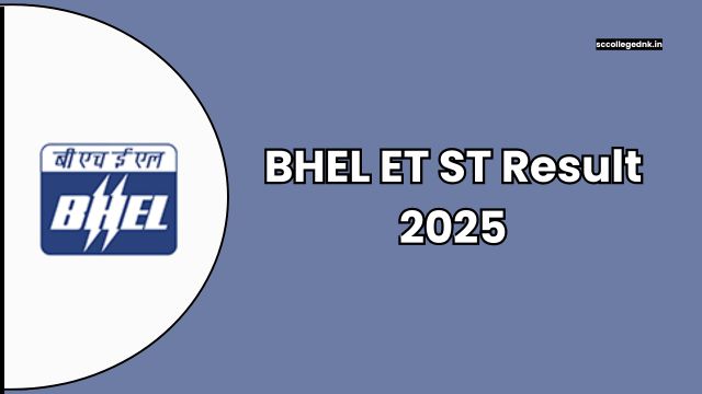 BHEL ET ST Result 2025