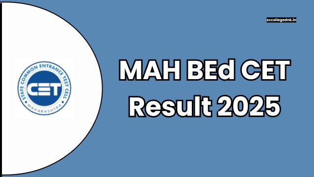 MAH BEd CET Result 2025